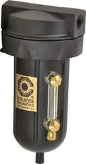 Coilhose Pneumatics - 1/4" Port, 5" High, FRL Filter with Aluminum Bowl & Automatic Drain - 250 Max psi, 250°F Max, 4 oz Bowl Capacity - Apex Tool & Supply