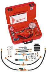 Value Collection - 4 Inch Long Hose, 0 to 100 psi, Deluxe Global Fuel Injection Pressure Test Set - Apex Tool & Supply
