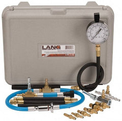 Value Collection - 16" Hose Length, 0 to 100 psi, Mechanical Automotive Basic Fuel Injection Pressure Tester - 1 Lb Graduation, Steel - Apex Tool & Supply
