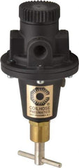 Coilhose Pneumatics - 1/4 NPT Port, 40 CFM, Cast Aluminum Tamper Proof Heavy-Duty T-Handle Regulator - 0 to 200 psi Range, 250 Max psi Supply Pressure, 1/4" Gauge Port Thread, 3" Wide x 5-1/2" High - Apex Tool & Supply