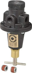 Coilhose Pneumatics - 1/4 NPT Port, 40 CFM, Cast Aluminum Tamper Proof Heavy-Duty T-Handle Regulator - 0 to 60 psi Range, 250 Max psi Supply Pressure, 1/4" Gauge Port Thread, 3" Wide x 5-1/2" High - Apex Tool & Supply