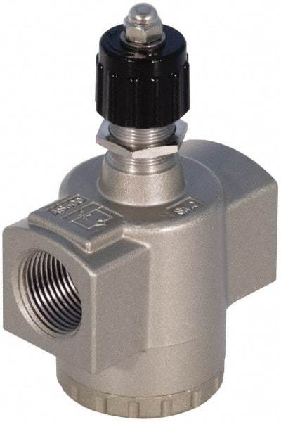 SMC PNEUMATICS - 1-1/4" Male NPT x 1-1/4" Female NPT Flow & Speed Control Valve - Inline Type - Apex Tool & Supply