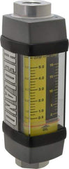 Hedland - 1/2" NPTF Port Oil & Petroleum-Based Liquid Flowmeter - 3000 Max psi, 0.5 to 5 GPM, Anodized Aluminum - Apex Tool & Supply