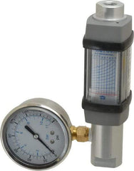 Hedland - 1/4" NPTF Port Compressed Air & Gas Flowmeter - 600 Max psi, 5 SCFM, Anodized Aluminum - Apex Tool & Supply
