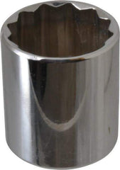 Proto - 3/8" Drive, Standard Hand Socket - 12 Points, 1-5/16" OAL, Chrome Vanadium, Chrome Finish - Apex Tool & Supply