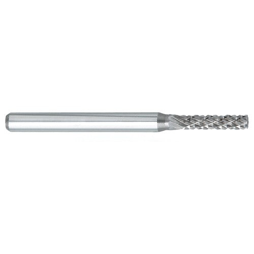 ‎SN-42 -3mm × 5mm LOC × 3mm Shank × 38mm OAL 10 Degree Inverted Angle Carbide Medium Tough Cut Burr - Apex Tool & Supply