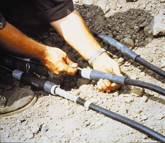 3M - 203mm Long, 2:1, EPDM Rubber Cold Shrink Electrical Tubing - Black - Apex Tool & Supply