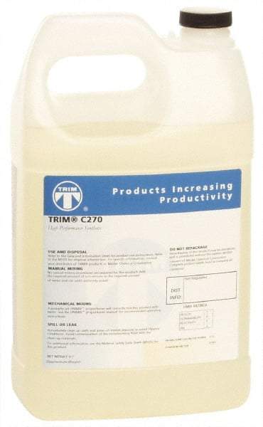 Master Fluid Solutions - Trim C270, 1 Gal Bottle Cutting & Grinding Fluid - Synthetic, For Drilling, Reaming, Tapping - Apex Tool & Supply