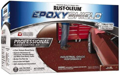 Rust-Oleum - 2 Gal (2) One Gallon Cans Gloss Tile Red 2 Part Epoxy Floor Coating - <250 g/L VOC Content - Apex Tool & Supply