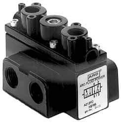ARO/Ingersoll-Rand - 1/8" Inlet x 1/8" Outlet, Pilot Actuator, Pilot Return, 3 Position, Body Ported Solenoid Air Valve - 54 CFM, 1.5 CV, 4 Way, 150 psi, 2-15/16" Long x 1-15/16" Wide x 1-15/16" High, 0 to 180°F - Apex Tool & Supply