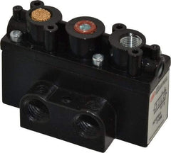ARO/Ingersoll-Rand - 1/4" Inlet x 1/4" Outlet, Pilot Actuator, Spring Return, 2 Position, Body Ported Solenoid Air Valve - 32 CFM, 0.9 CV, 4 Way, 150 psi, 2-15/16" Long x 1-15/16" Wide x 1-15/16" High, 0 to 180°F - Apex Tool & Supply