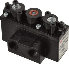 ARO/Ingersoll-Rand - 1/4" Inlet x 1/4" Outlet, Pilot Actuator, Pilot Return, 3 Position, Body Ported Solenoid Air Valve - 54 CFM, 1.5 CV, 4 Way, 150 psi, 2-15/16" Long x 1-15/16" Wide x 1-13/16" High, 0 to 180°F - Apex Tool & Supply
