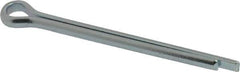 Value Collection - 1/4" Diam x 3" Long Extended Prong Cotter Pin - Grade 2, Zinc-Plated, Steel - Apex Tool & Supply