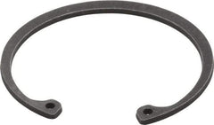 Value Collection - 2-1/16" Nominal, 0.078" Thick, Phosphate Finish, Spring Steel Snap Internal Retaining Ring - 0.086" Groove Width, 0.062" Groove Depth, 2.186" Groove Diam - Apex Tool & Supply