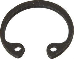 Value Collection - 1/2" Nominal, 0.035" Thick, Phosphate Finish, Spring Steel Snap Internal Retaining Ring - 0.039" Groove Width, 0.015" Groove Depth, 0.53" Groove Diam - Apex Tool & Supply