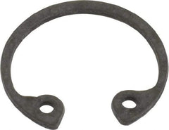 Value Collection - 9/16" Nominal, 0.035" Thick, Phosphate Finish, Spring Steel Snap Internal Retaining Ring - 0.039" Groove Width, 0.017" Groove Depth, 0.596" Groove Diam - Apex Tool & Supply