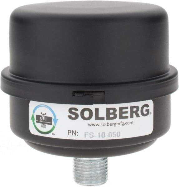 Made in USA - 1/2" Port, 4" High x 4" Wide, FRL Filter - 15 SCFM, 220°F Max - Apex Tool & Supply