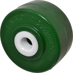 Albion - 4 Inch Diameter x 2 Inch Wide, Polyurethane Caster Wheel - 1,000 Lb. Capacity, 2-3/16 Inch Hub Length, 3/4 Inch Axle Diameter, Delrin Bearing - Apex Tool & Supply
