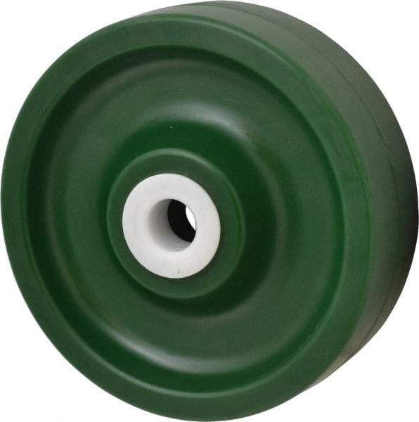 Albion - 6 Inch Diameter x 2 Inch Wide, Polyurethane Caster Wheel - 1,000 Lb. Capacity, 2-3/16 Inch Hub Length, 3/4 Inch Axle Diameter, Delrin Bearing - Apex Tool & Supply
