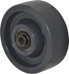Albion - 5 Inch Diameter x 2 Inch Wide, Polyurethane Caster Wheel - 1,200 Lb. Capacity, 2-7/16 Inch Hub Length, 1/2 Inch Axle Diameter, Precision Ball Bearing - Apex Tool & Supply