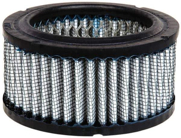 Made in USA - Replacement Filter Element - 2-5/16" High x 4-3/8" Wide, For Use with Air Intake Filters - Apex Tool & Supply