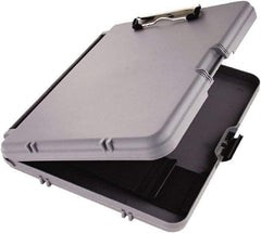 Saunders - 2-1/8" Long x 10-3/4" Wide, Clip Board - Charcoal & Gray - Apex Tool & Supply
