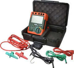 Extech - Digital LCD Display, 60,000 Megohm Electrical Insulation Resistance Tester & Megohmmeter - 5,000 VAC Max Test Voltage, Powered by 1.5V AA Battery - Apex Tool & Supply