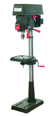 15" HD Floor Model Drill Press; Step Pulley; 16 Speeds; 1/2HP 120/240V Motor; 204lbs. - Apex Tool & Supply