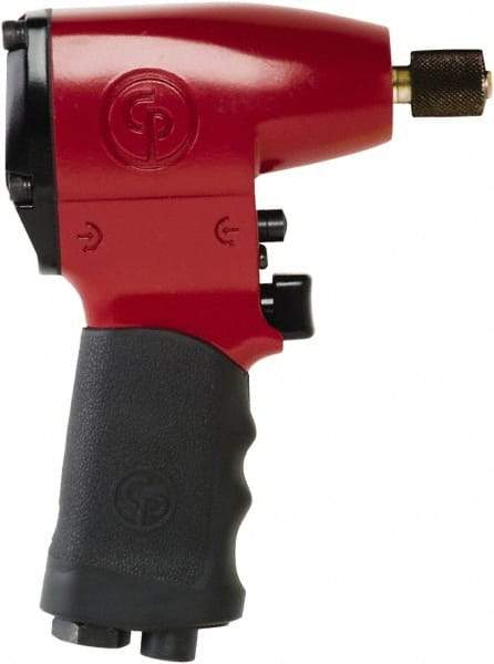 Chicago Pneumatic - 1/4" Drive, 7,000 RPM, 12 Ft/Lb Torque Impact Wrench - Pistol Grip Handle, 2,100 IPM, 8 CFM, 90 psi, 1/4" NPT Inlet - Apex Tool & Supply