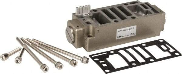 SMC PNEUMATICS - 5.7 CV Flow Rate Pilot Operated Solenoid Valve - 3/4" Inlet, Interface Speed Control Manifold Option - Apex Tool & Supply