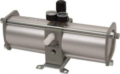 SMC PNEUMATICS - 1/2" NPT Booster Regulator - 63 Max SCFM, 1:2 Pressure Increase Ratio, 150 Max psi - Apex Tool & Supply