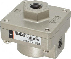 SMC PNEUMATICS - 1/4" NPTF Quick Exhaust Valve - 7 to 150 psi - Apex Tool & Supply