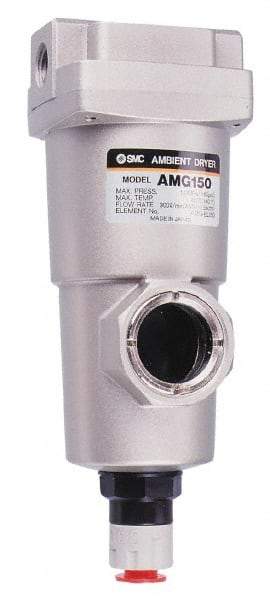 SMC PNEUMATICS - 2" NPT Pipe, 424 CFM Refrigerated Air Dryer - 75 kw, 16-3/4" Long, Open Auto Drain - Apex Tool & Supply