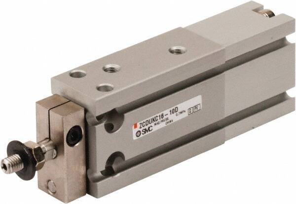 SMC PNEUMATICS - 16mm Bore x 10mm Stroke Vacuum Cylinder - 85 psi, 105.5mm OAL - Apex Tool & Supply