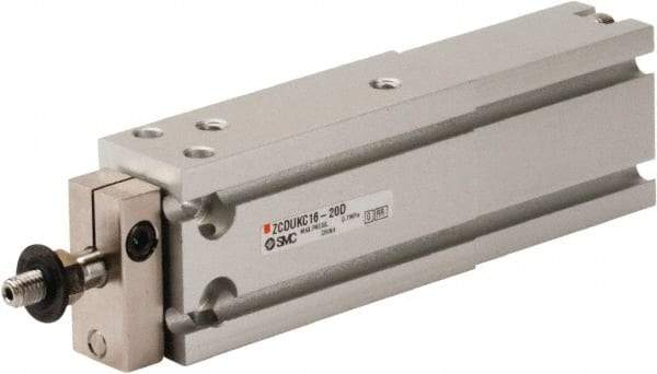 SMC PNEUMATICS - 16mm Bore x 20mm Stroke Vacuum Cylinder - 85 psi, 125.5mm OAL - Apex Tool & Supply