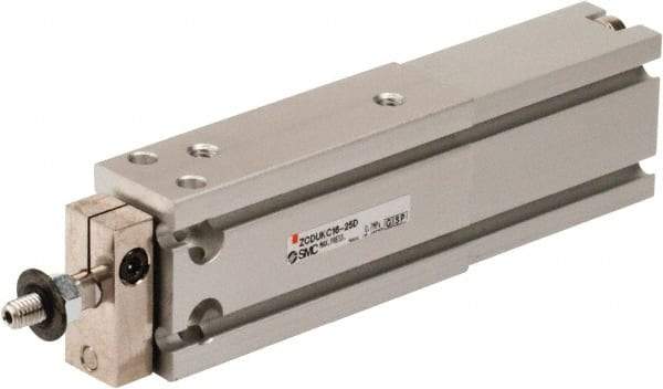 SMC PNEUMATICS - 16mm Bore x 25mm Stroke Vacuum Cylinder - 85 psi, 135.5mm OAL - Apex Tool & Supply