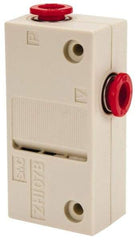 SMC PNEUMATICS - 0.7mm Nozzle High Suction Flow Vacuum Ejector Valve - 1/4" Tube Outside Diam Supply Port x 1/4" Tube Outside Diam Vacuum Port, 14 psi Pressure, 0.71 CFM Air Consumption & 0.71 CFM Max Suction Flow - Apex Tool & Supply