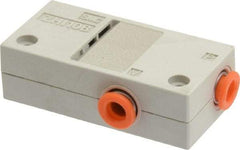 SMC PNEUMATICS - 1mm Nozzle High Suction Flow Vacuum Ejector Valve - 1/4" Tube Outside Diam Supply Port x 1/4" Tube Outside Diam Vacuum Port, 14 psi Pressure, 1.2 CFM Air Consumption & 1.20 CFM Max Suction Flow - Apex Tool & Supply