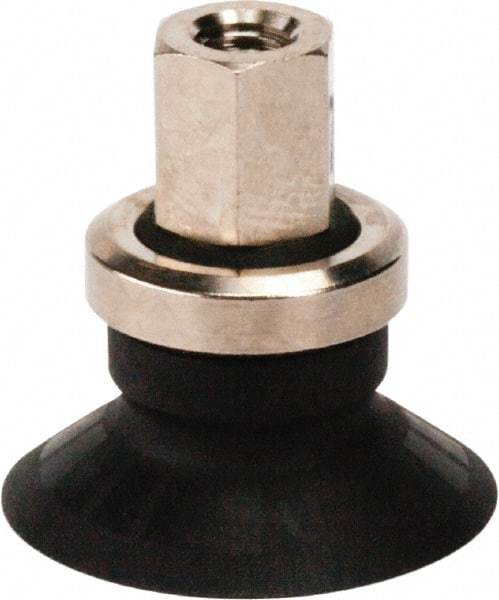 SMC PNEUMATICS - M5x0.8 Female Port, 20" Pad Diam, Flat, Vertical Vacuum Pad - NBR - Apex Tool & Supply