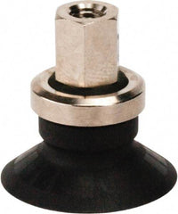 SMC PNEUMATICS - M5x0.8 Female Port, 20" Pad Diam, Flat, Vertical Vacuum Pad - NBR - Apex Tool & Supply