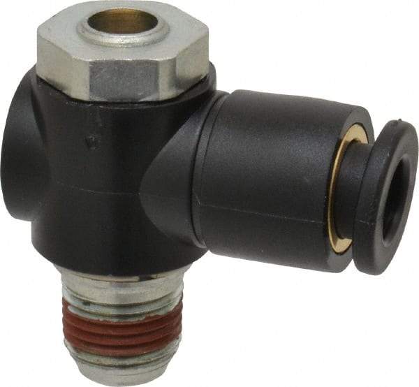 ARO/Ingersoll-Rand - 1/8" Male NPT x 1/4" Female NPT Right Angle Flow Control Valve - Apex Tool & Supply