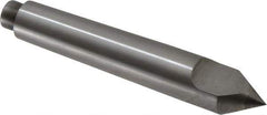 Riten - 0.599" Head Diam, Carbide-Tipped Steel Standard Point Half Dead Center - B&S 6 Brown & Sharpe Taper, 0.599" Point Diam, 3-5/8" OAL - Apex Tool & Supply