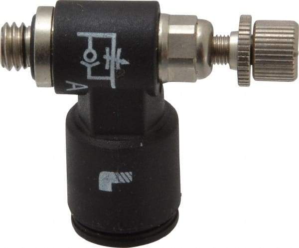 Legris - 10-32 Male NPT x 1/4" Tube OD Miniature Exhaust Valve - Apex Tool & Supply