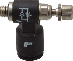 Legris - 10-32 Male NPT x 1/4" Tube OD Miniature Exhaust Valve - Apex Tool & Supply