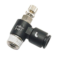 Legris - 8mm Tube OD x 3/8" BSPP Miniature Flow Control Regulator - 0 to 145 psi & Nylon Material - Apex Tool & Supply