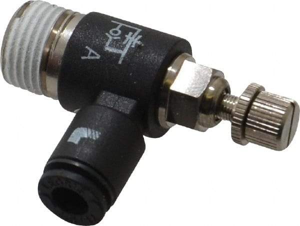 Legris - 1/8 Male NPT x 5/32" Tube OD Miniature Exhaust Valve - Apex Tool & Supply