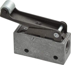Mead - 3 Way Pilot Air Valve - 1/8" NPT Inlet, Steel Roller - Apex Tool & Supply