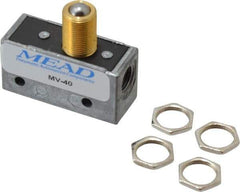 Mead - 3 Way Pilot Air Valve - 1/8" NPT Inlet, Ball Roller - Apex Tool & Supply