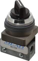 Mead - 3 Way Pilot Air Valve - 1/8" NPT Inlet, Two Position - Apex Tool & Supply