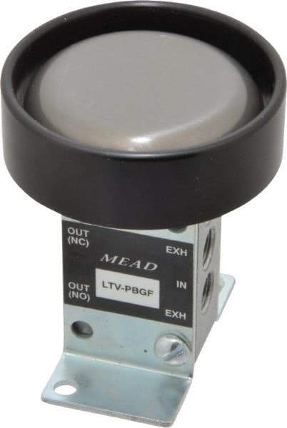 Mead - 0.24 CV Rate Ergonomic Low Stress Valve - 14 CFM, 125 Max psi, Foot Mount - Apex Tool & Supply